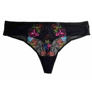 Torrid Floral Lace Mid-Rise Thong Size 6